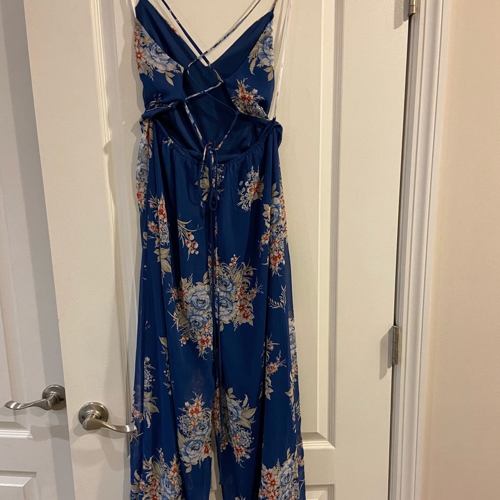 Criss-Cross back Pants Romper LIKE NEW